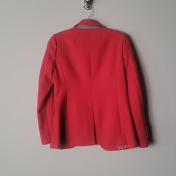 J Crew 2 Red Coral Wool Hack ing Riding Equestrian Jacket Blazer Old Money Prep - Picture 10 of 16